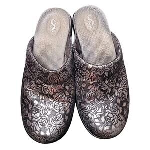 Grey’s Anatomy Floral Nursing Clogs Non Slip Arch Support 8 Healthcare Comfort